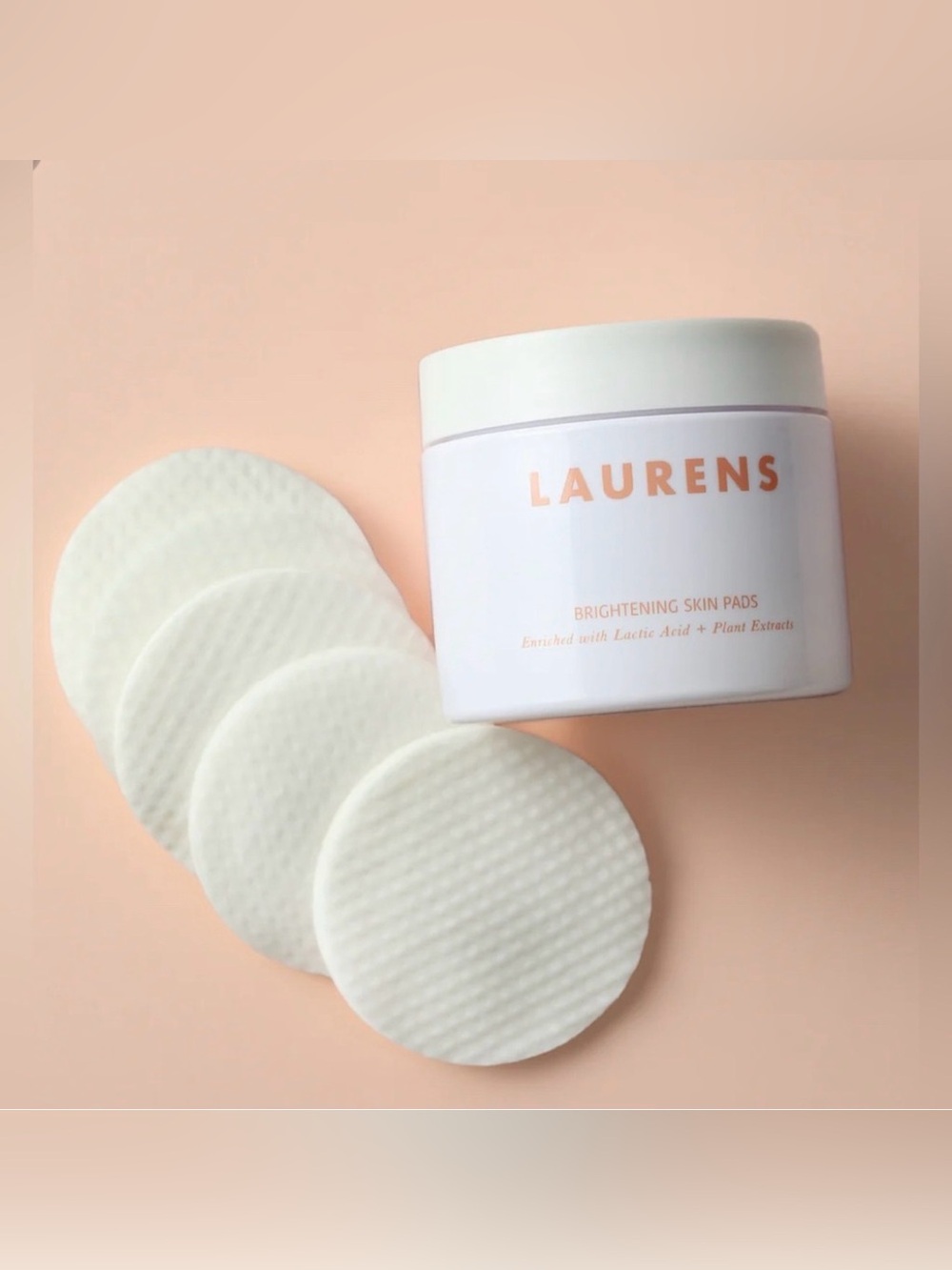 Laurens Brightening Skin Pads — Peach/Coral